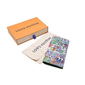 Louis Vuitton Portefeuille Wallet Brazza Long Comic Multicolore Multicolor